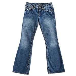 Silver Aiko Blue Denim Jeans bootcut boot cut 28/33 sz 28 women’s mid rise #765